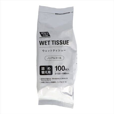 GELノンアルコールボトル詰替１００枚 【 昭和紙工 】 【 ウェットティッシュ 】　　　　　　　　　　　　　　　4580104821825
