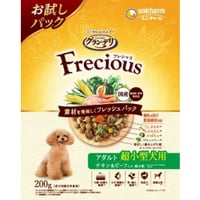 ≪地域限定配送≫【お得なまとめ買い18袋・36袋】グラン・デリ Frecious アダルト成犬用 超小型犬用 チキン&ビーフ入り 200g