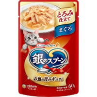 ≪地域限定配送≫【お得なまとめ買い】銀のスプーン パウチ とろみ仕立てまぐろ ６０ｇ　［ユニ・チャームペット］