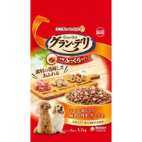 ≪地域限定配送≫【お得なまとめ買い4袋・8袋】グラン・デリ ふっくら仕立て ビーフ・鶏ささみ・緑黄色野菜・チーズ・角切りビーフ粒入り 1.7kg