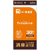 ＳＹ１８　ニオワイナ　消臭袋　とって付きＭ　３０枚 【 日本サニパック 】 【 ポリ袋・レジ袋 】　　　　　　　　　　　　　　　4902393577182