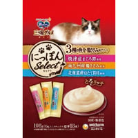 ≪地域限定配送≫【お得なまとめ買い】銀のスプーン 三ツ星グルメ おやつにっぽんSelectとろリッチ3種の魚介・鶏ささみ味アソートまぐろ＆鶏ささみ＆ほたて １０８ｇ　［ユニ・チャームペット］