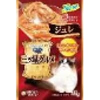 ≪地域限定配送≫【お得なまとめ買い】銀のスプーン 三ツ星グルメ パウチジュレまぐろ・かつおにサーモン添え３５ｇ　［ユニ・チャームペット］