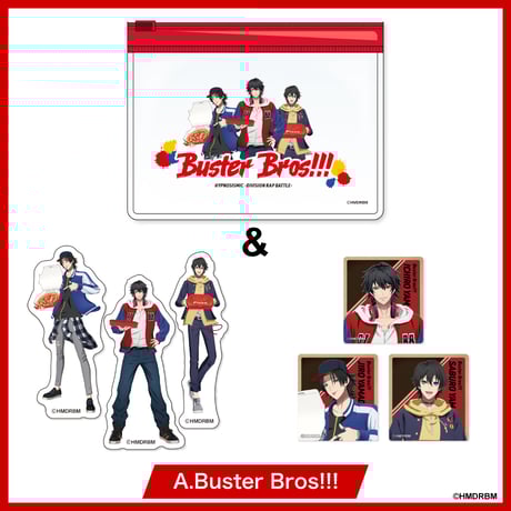 ヒプノシスマイク　Buster Bros!!!グッズセット KING e-SHOP > .Buster Bros!!! ＋アクリルブロック3種セット: 音楽
