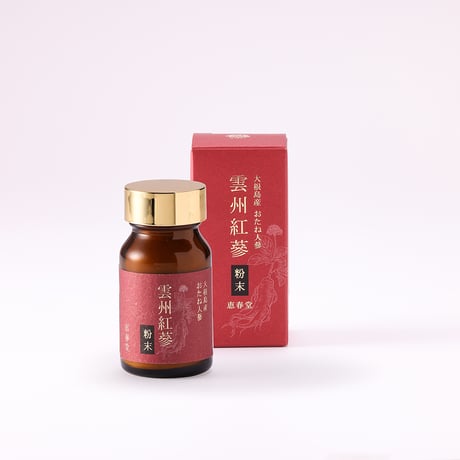 国産　雲州紅蔘　粉末 (140g)　朝鮮人参 国産 雲州紅蔘 粉末 (140g) 恵春堂