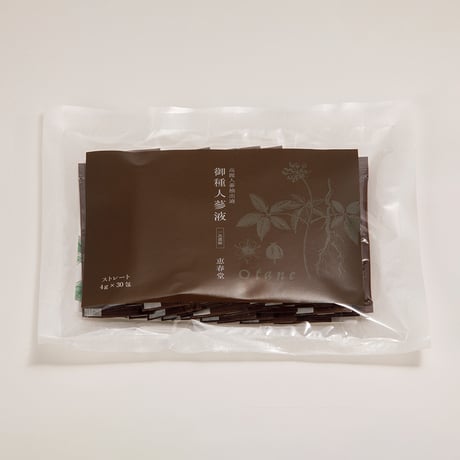 御種人蔘液 30包入 一次濃縮／ストレート