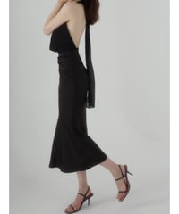 halter neck backless mermaid dress