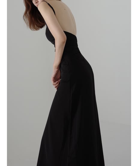Satin Backless Slip Dress