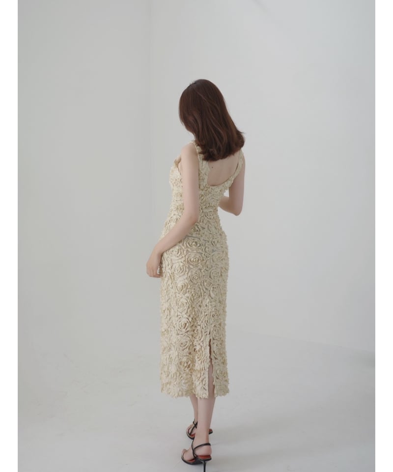 ワンピース BOCHERON flower mernaid onepiece flower mernaid onepiece beige | BOCHERON