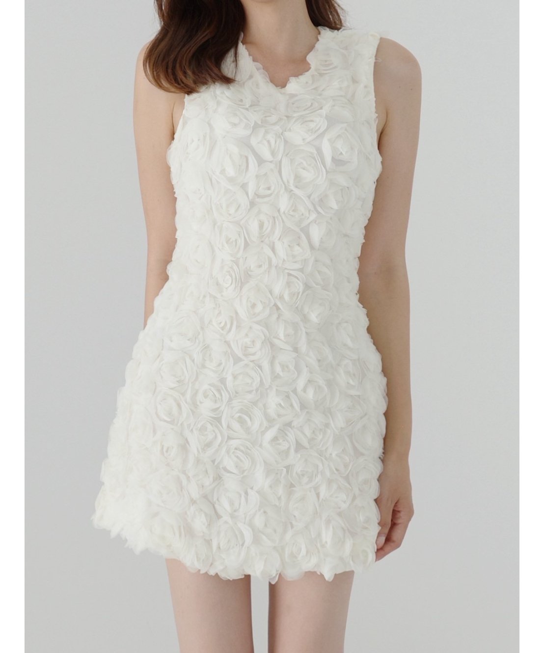 Rose Floral Texture Mini Dress | BOCHERON