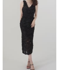 flower mernaid onepiece black