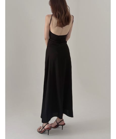 Satin Backless Slip Dress