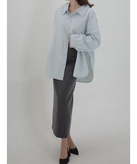 Slit gray Midi Skirt（スカート）