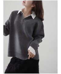 Urban Layered Knit Pullover