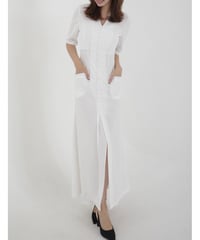 White Slit Long Dress