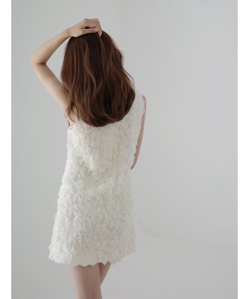 Rose Floral Texture Mini Dress | BOCHERON