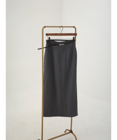 Slit gray Midi Skirt（スカート）