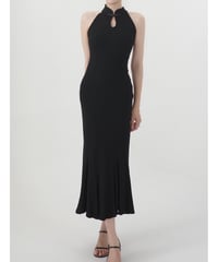 rive Keyhole Halter Dress