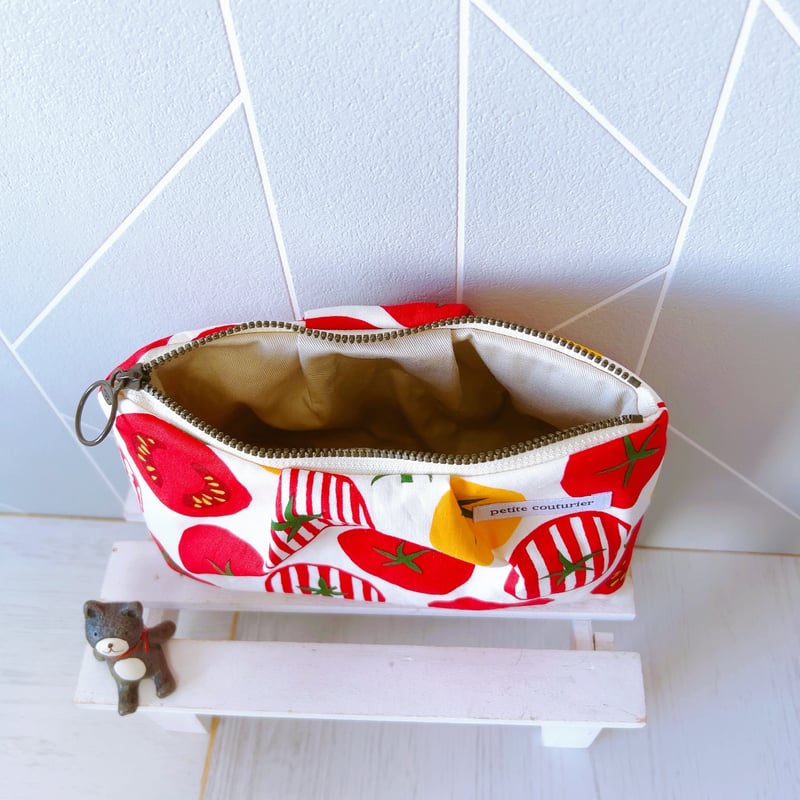 定番ポーチ 元気が出るトマトポーチ | handmade.aya
