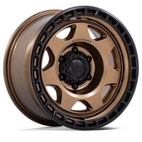 BLACK RHINO VOYAGER 17X8.5 +0 127-5H MATTE BRONZE WITH MATTE BLACK LIP 1本