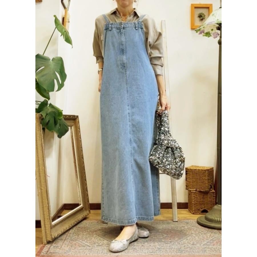 ☆本日限定お値下げ☆ ROSIEE ロージー デニムジャンスカ ブラック ROSIEE/ロージーの デニムジャンスカ R712709 手洗い可能