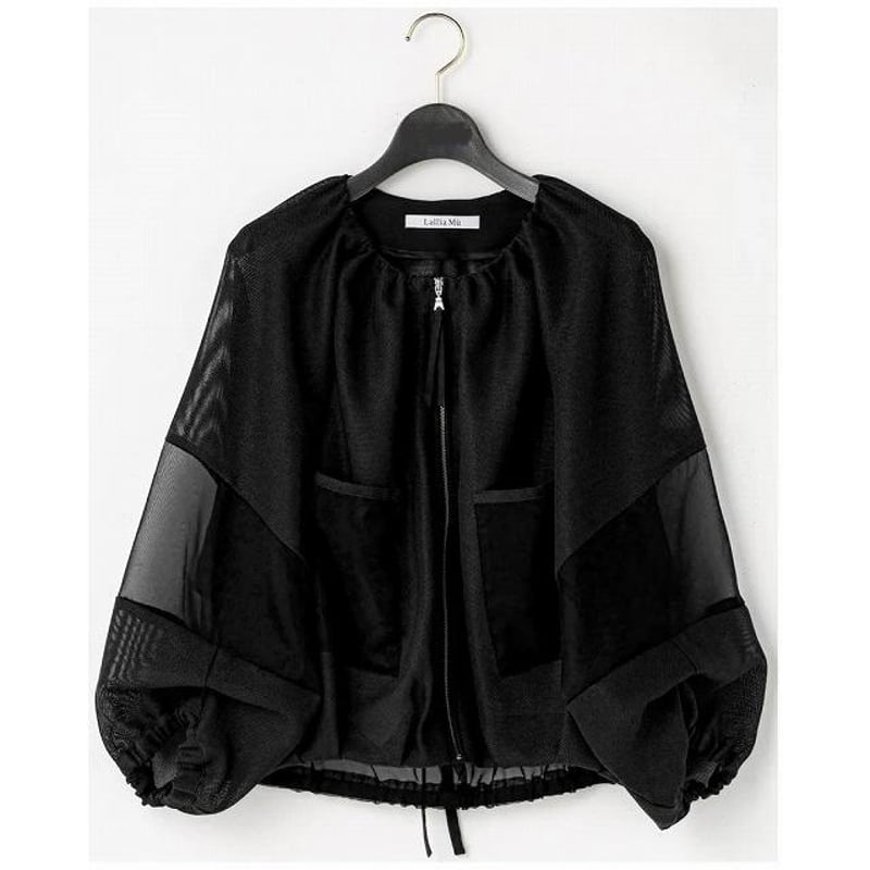 Lallia Mu ラリアムー　シースルー　レースブルゾン 楽天市場】Lallia Mu ラリア・ムー シアー ブルゾン 2512281 チュール