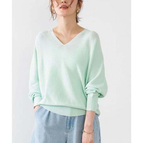 MICA&DEAL／マイカ＆ディールのホールガーメントVネックプルオーバー/0125108004/ミント