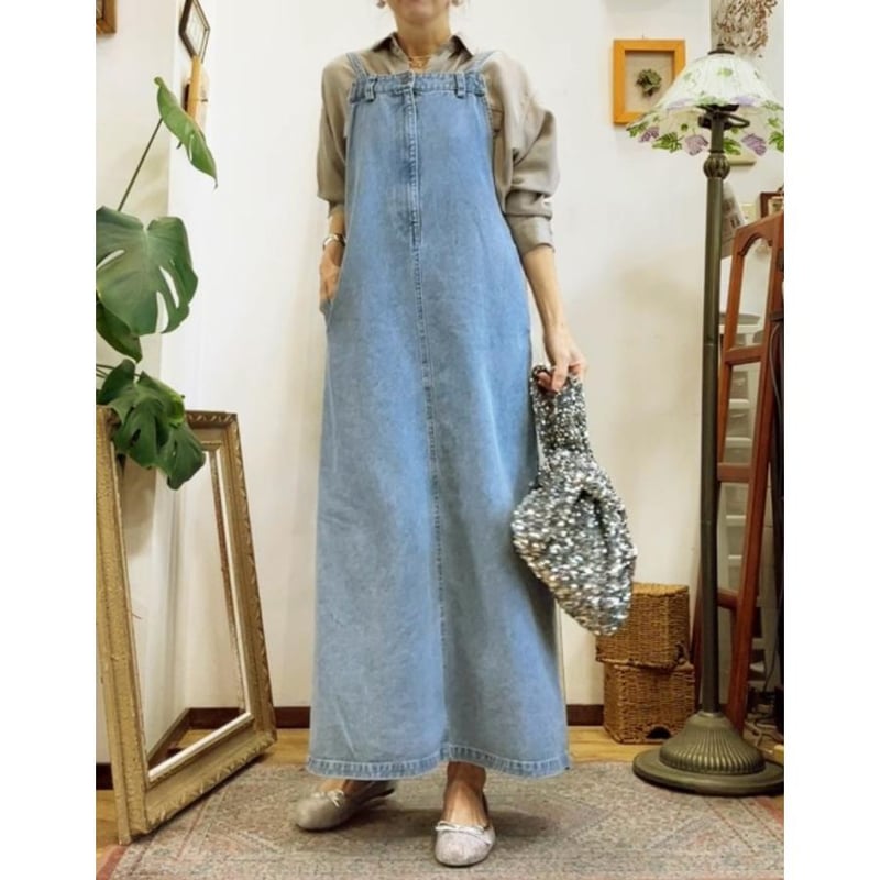 ☆本日限定お値下げ☆ ROSIEE ロージー デニムジャンスカ ブラック ROSIEE/ロージーの デニムジャンスカ R712709 手洗い可能