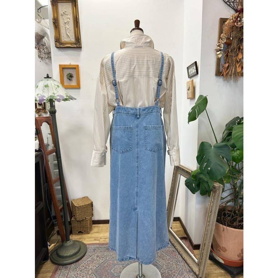 ☆本日限定お値下げ☆ ROSIEE ロージー デニムジャンスカ ブラック ROSIEE/ロージーの デニムジャンスカ R712709 手洗い可能