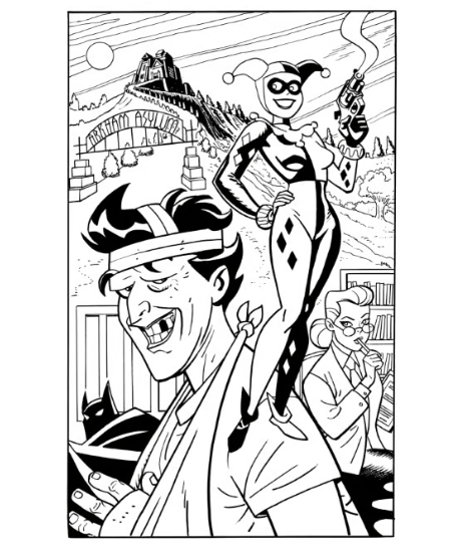 バットマン：アニメイテッドぬりえ