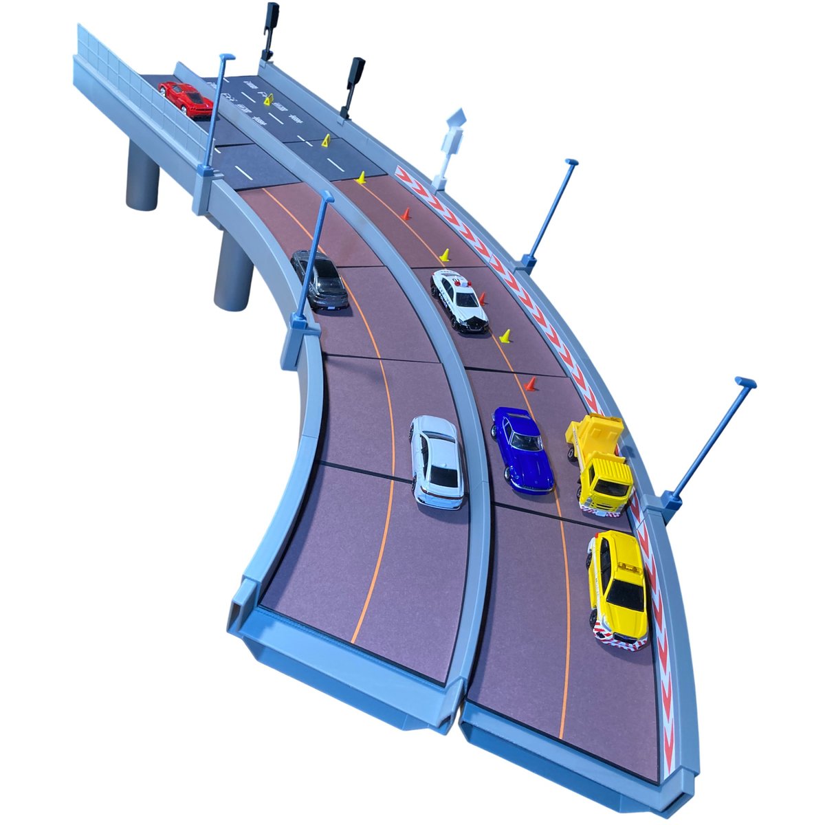 1:64 高速道路 基本カーブセット | ミニカージオラマの「ユージンモデル」