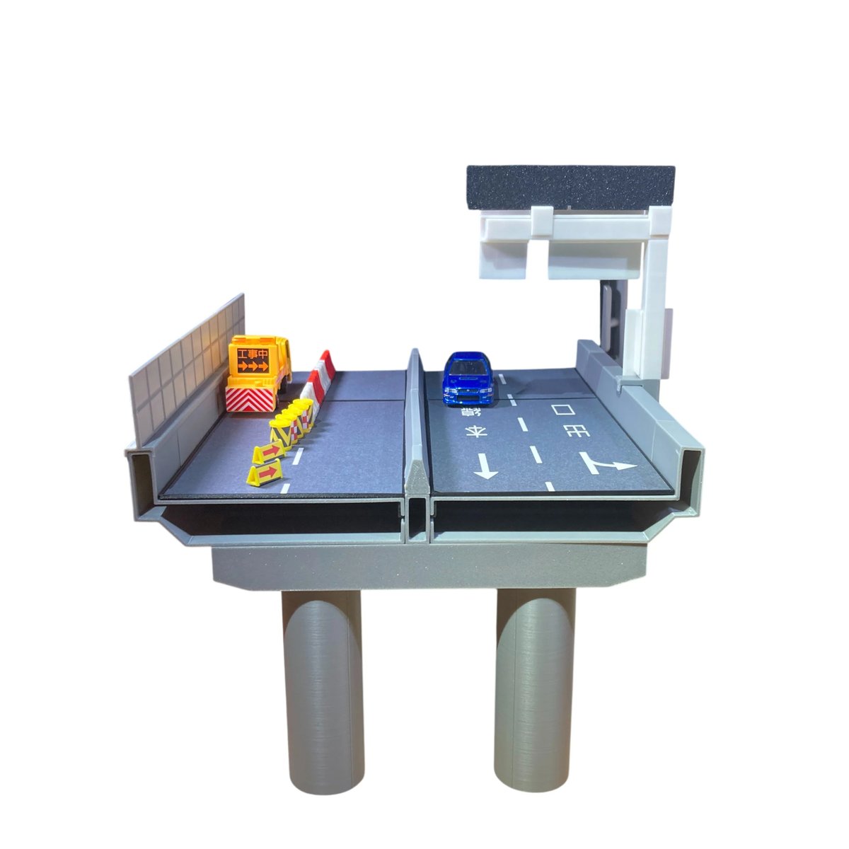 1:64 ミニカージオラマ 高速道路 合流基本アソートセット 1:64 高速道路 基本セット | ミニカージオラマの「ユージンモデル」