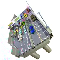 1:64 高速道路 工事セット | ミニカージオラマの「ユージンモデル」