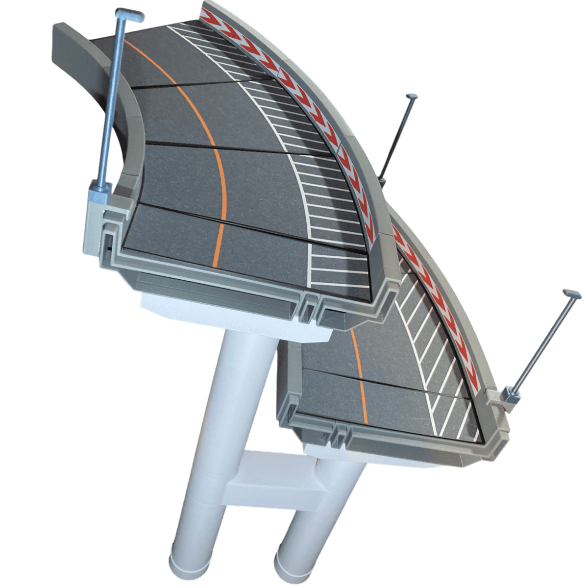 【無料特典】 1:64 高速道路 立体交差カーブアソートセット【5点セット】 1:64 高速道路 立体交差カーブセット1 | ミニカージオラマの