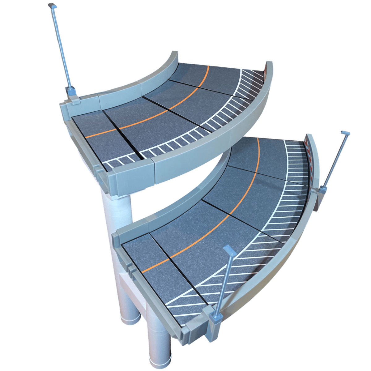 1:64 高速道路 立体交差カーブセット1 | ミニカージオラマの