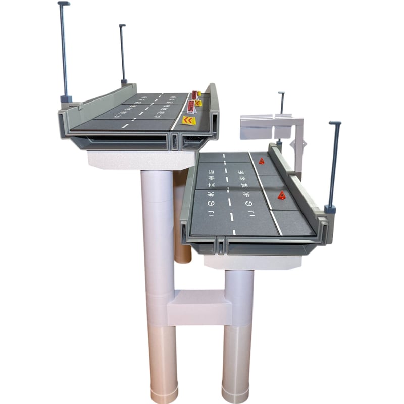 1:64 高速道路 立体交差セット | ミニカージオラマの「ユージンモデル」