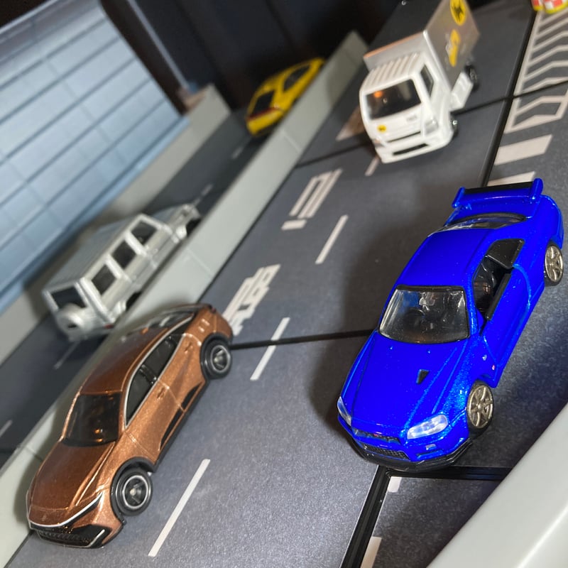 1:64 高速道路 合流基本セット | ミニカージオラマの「ユージンモデル」