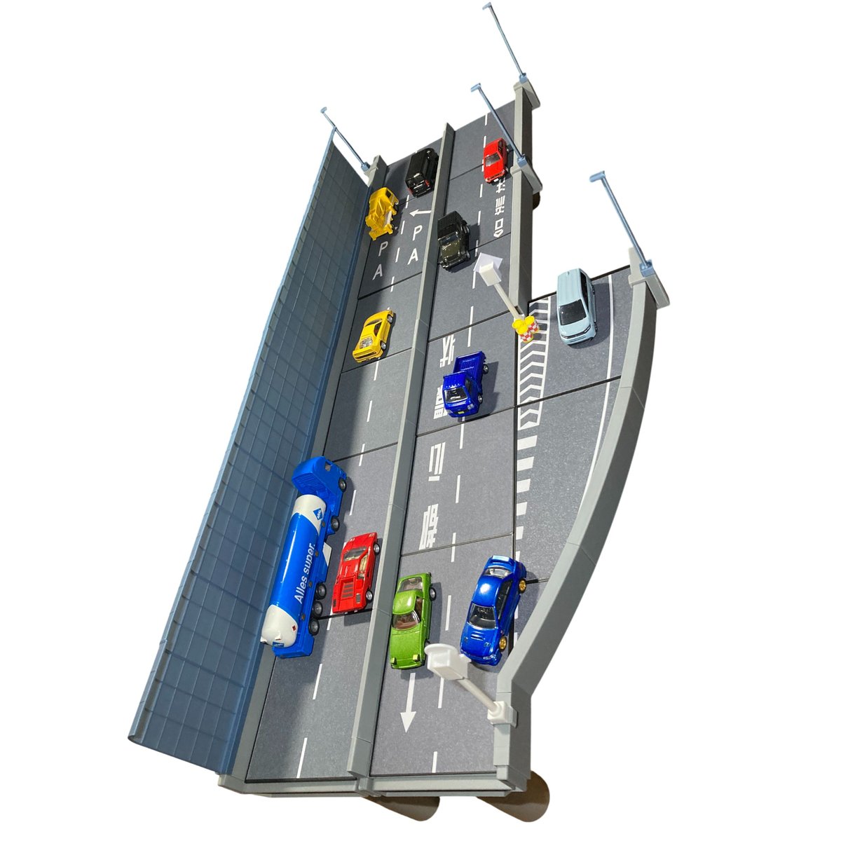 1:64 高速道路 合流基本セット | ミニカージオラマの「ユージンモデル」