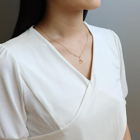 ネックレス シトリン 天然石 しずくネックレス 一粒 アクセサリー ゴールド シンプル カジュアル 華奢 重ね付け シルバー925 S925 ステンレス chsm-14621-cit