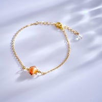 誕生石 ブレスレット チェーン サードオニキス 8月 華奢 細身 重ねづけ　chsm-14656-sar