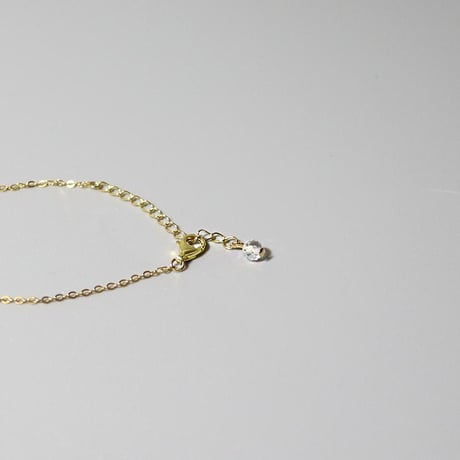 誕生石 ブレスレット チェーン ガーネット 1月 華奢 細身 重ねづけ　chsm-14656-gar