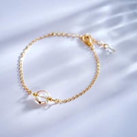 誕生石 ブレスレット チェーン トパーズ 11月 華奢 細身  重ねづけ　chsm-14656-top