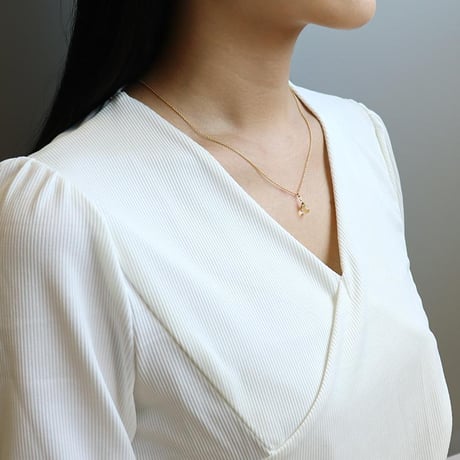 ネックレス シトリン 天然石 しずくネックレス 一粒 アクセサリー ゴールド シンプル カジュアル 華奢 重ね付け シルバー925 S925 ステンレス chsm-14621-cit