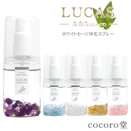 ホワイトセージ 浄化スプレー ルカス LUCAS 20ml セージスプレー 天然成分100% 幸運 お守り 【メール便送料無料】fo10349