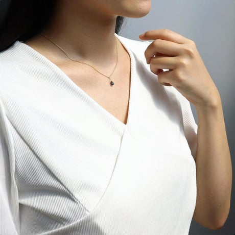 ネックレス インディゴ ブルー カイヤナイト 天然石 しずくネックレス 一粒 アクセサリー ゴールド シルバー925 ステンレス chsm-14621-ibkya