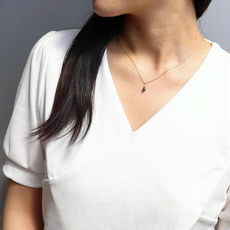 ネックレス インディゴ ブルー カイヤナイト 天然石 しずくネックレス 一粒 アクセサリー ゴールド シルバー925 ステンレス chsm-14621-ibkya