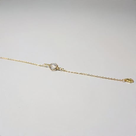 誕生石 ブレスレット チェーン トパーズ 11月 華奢 細身  重ねづけ　chsm-14656-top