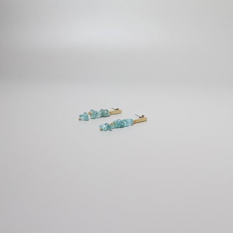 ピアス アパタイト 天然石 さざれ石 さざれ スティック 　chsm-14769-apa