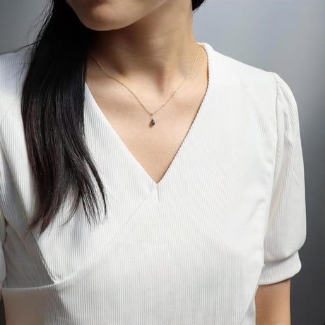 ネックレス インディゴ ブルー カイヤナイト 天然石 しずくネックレス 一粒 アクセサリー ゴールド シルバー925 ステンレス chsm-14621-ibkya