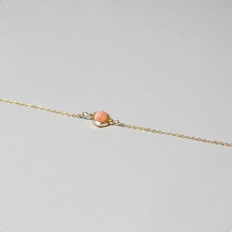 誕生石 ブレスレット チェーン サードオニキス 8月 華奢 細身 重ねづけ　chsm-14656-sar